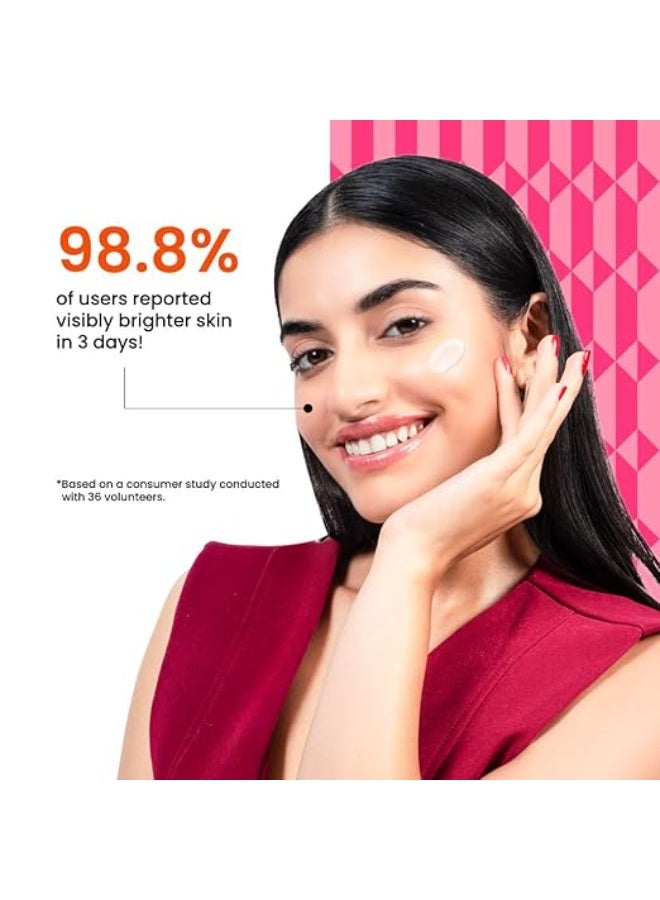 Foxtale 10% Vitamin C + Glutathione Complex Serum, Brightens skin in 3 days, Fades melasma & dark spots, Evens Skin tone, Gentle & Non-irritating, For All Skin types, Men & Women 10ml - Image 2